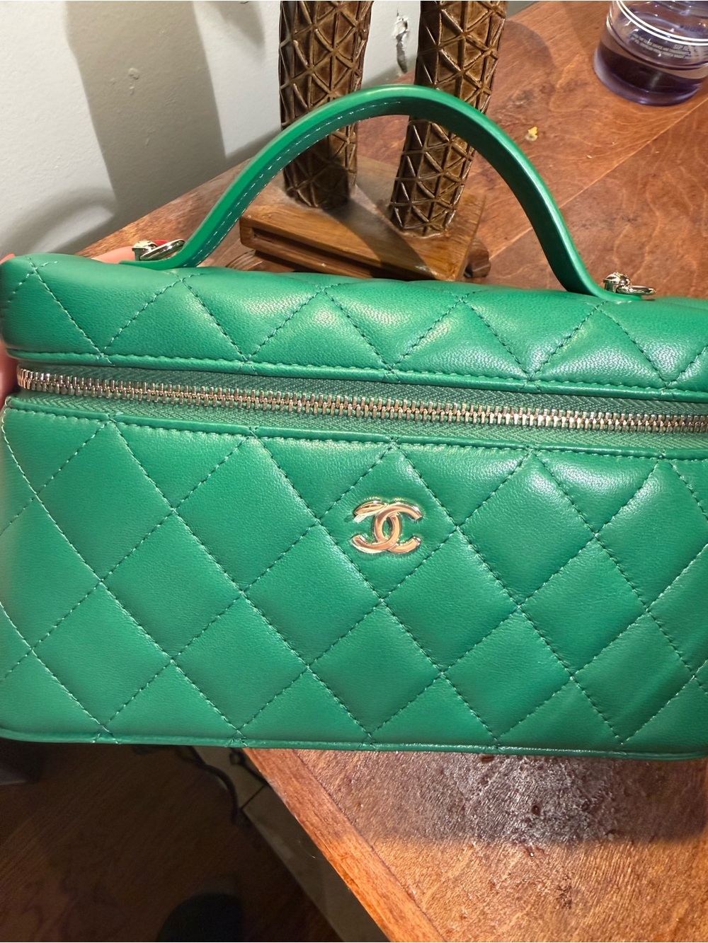 Chanel Green Vanity